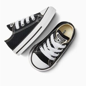 Converse Baby Chuck Taylor All Star Canvas LowTop Sneakers  Black. Baby size 3